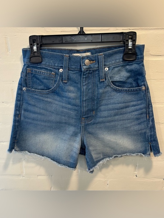 Madewell Pants - Madewell High-Rise Distressed Denim Raw Edge Shorts Size 24